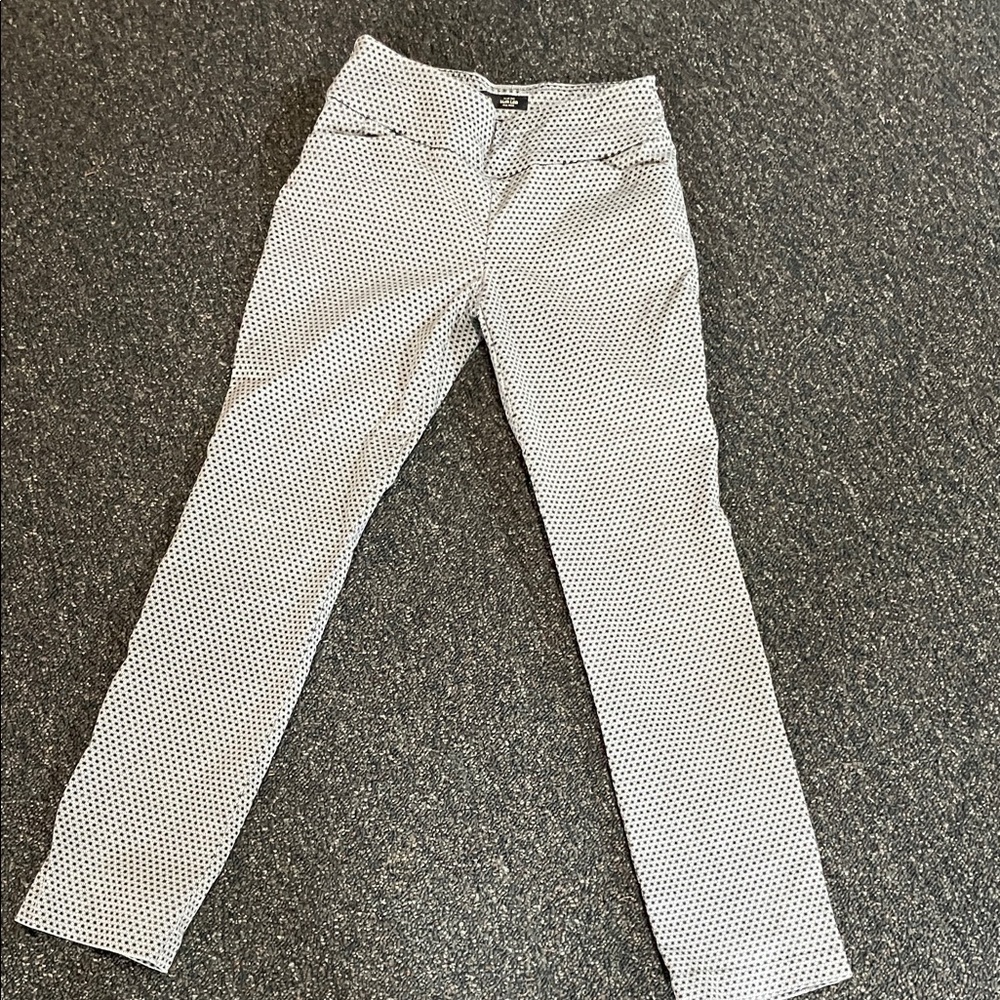 Lee Black and White Geometric Slim Fit Pants